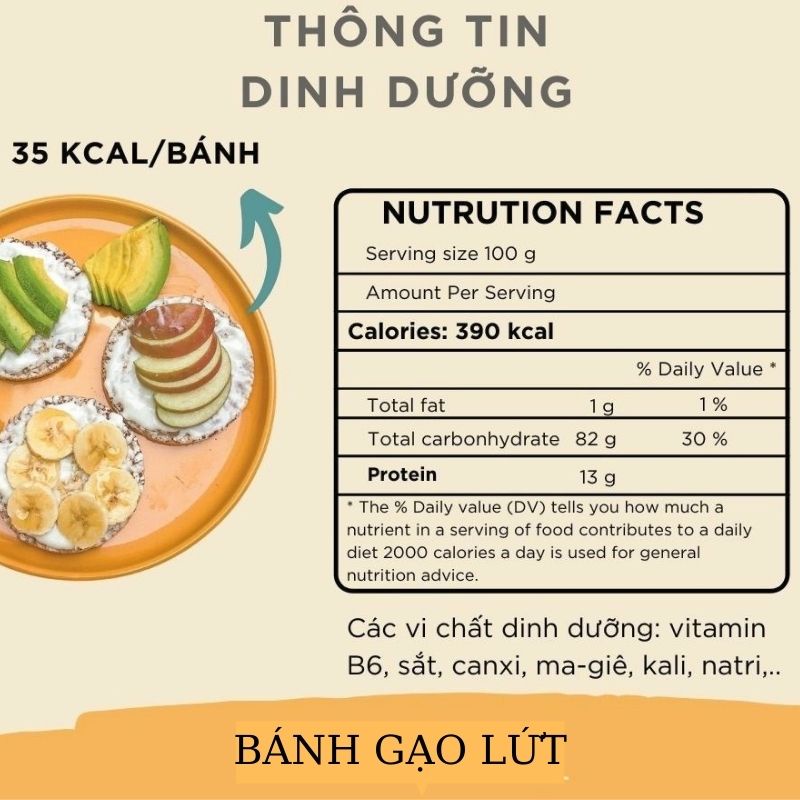 Bánh Gạo Lứt HELLORICE, bánh cốm gạo lứt ăn kiêng dành cho người EC, das, gymer, tiểu đường