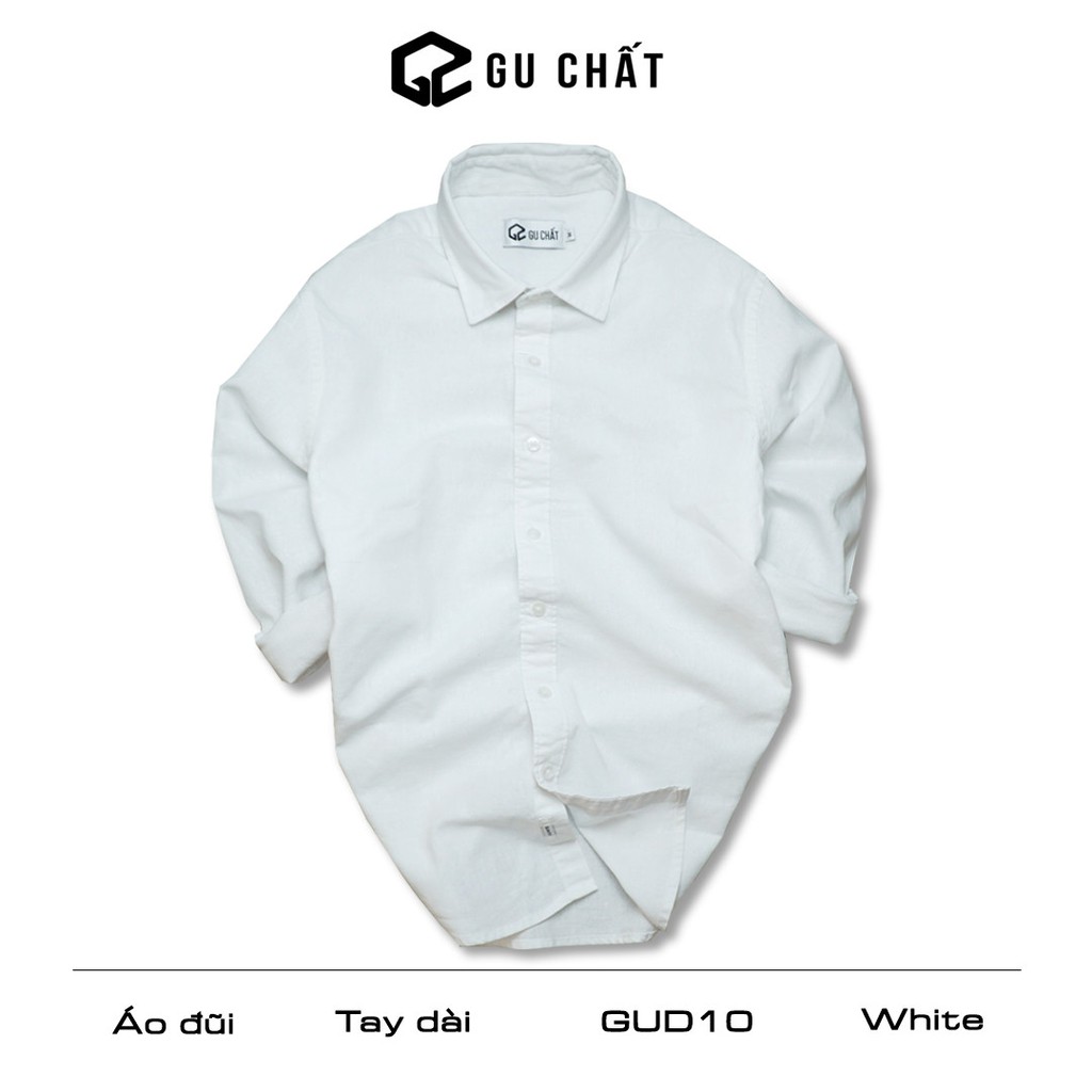 Áo Đũi (Linen) Nam Cài Khuy GU CHẤT Chất Vải Đũi Thoáng Mát Dài Tay GUD010