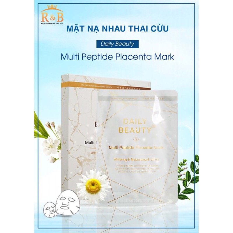 Mặt Nạ Nhau Thai Cừu Multi Peptide Placenta Mask (1 Miếng)