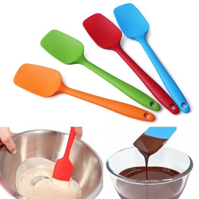 Phới Spatula Silicone Dạng Thìa Dùng Vét Bột Trộn Bột Tiện Lợi 20 cm