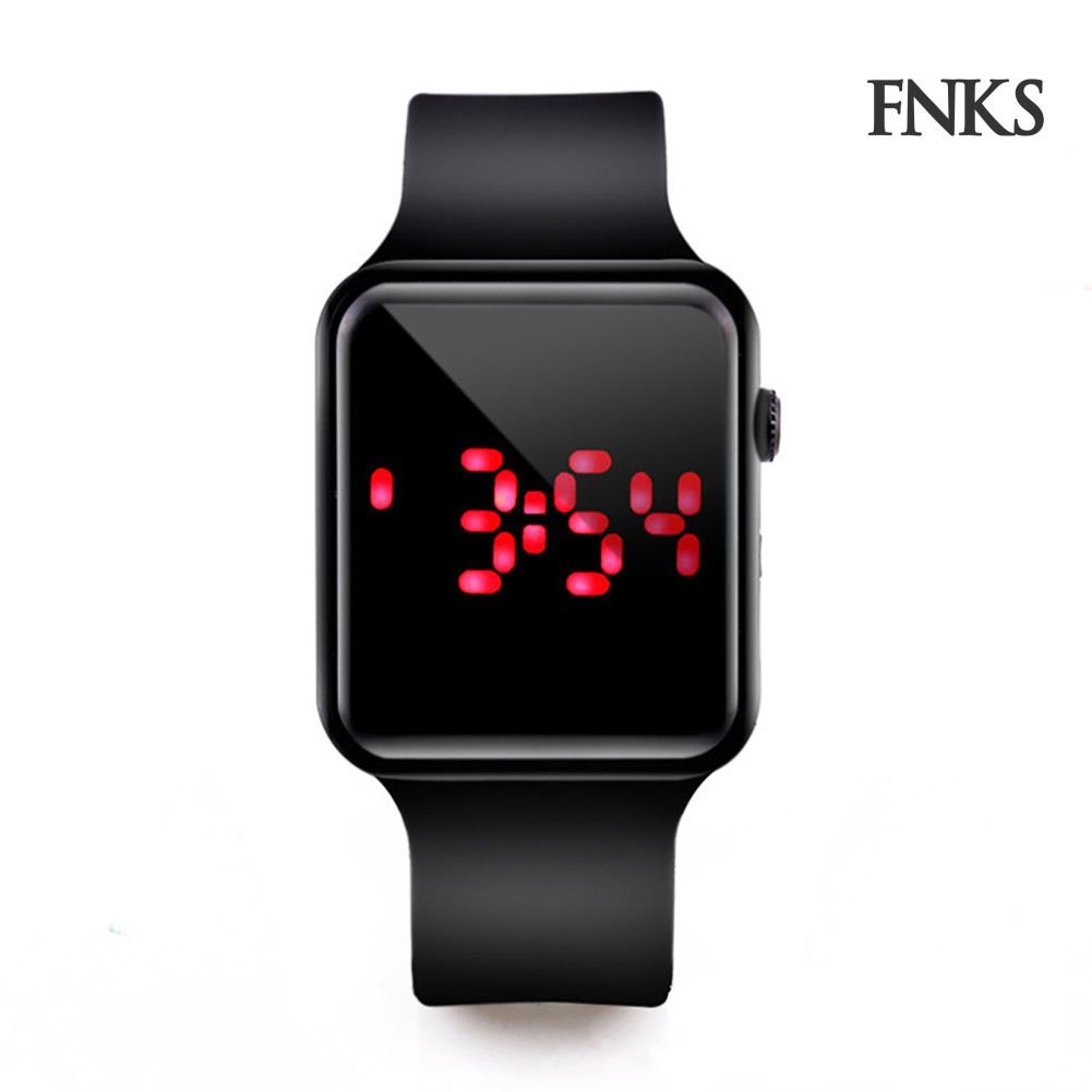 Đồng Hồ Điện Tử Mặt Vuông Dây Silicone Cho Bé | BigBuy360 - bigbuy360.vn