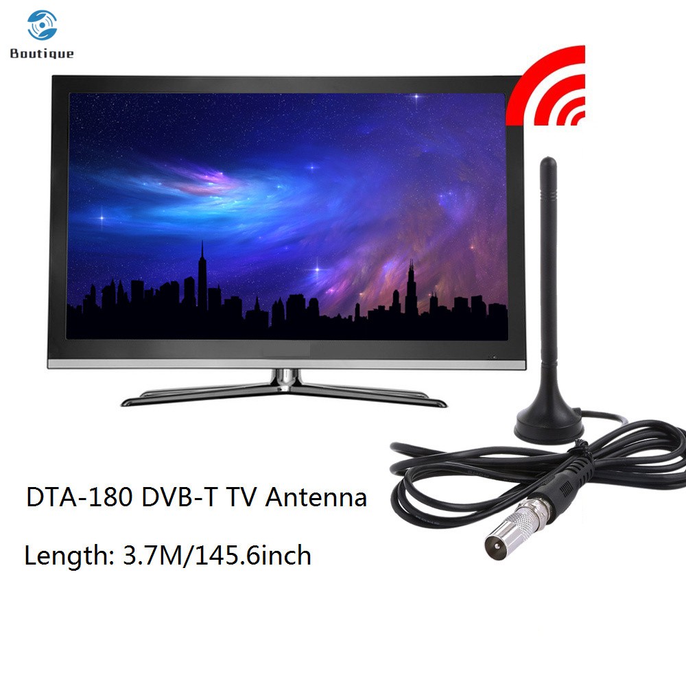 ✿♥▷ Universal Indoor HD Digital Dual DTA-180 TV Aerial Mini Antenna Portable Magnetic Base