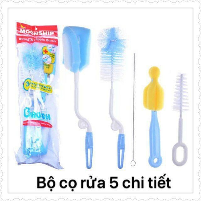 Bộ cọ bình sữa 5 chi tiết cho bé