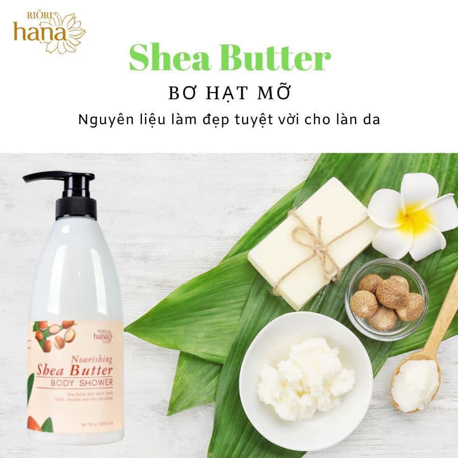 Sữa Tắm Dưỡng Ẩm Bơ Sữa Hạt Mỡ RIORI Nourishing Shea Butter Body Shower – 750g