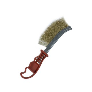 Bàn chải sắt đánh rỉ cán nhựa màu đỏ