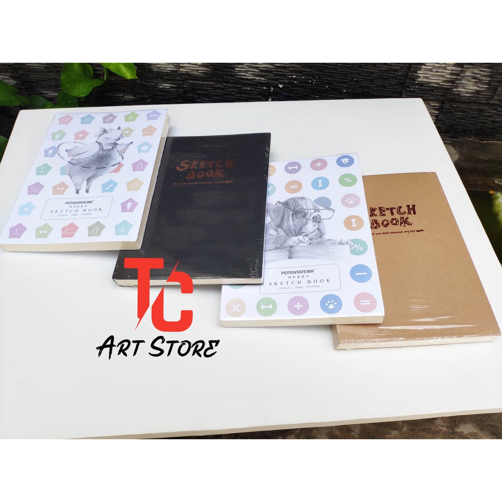 Sổ Sketch Book Potentate Vẽ Phác Họa Bìa Siêu Dày