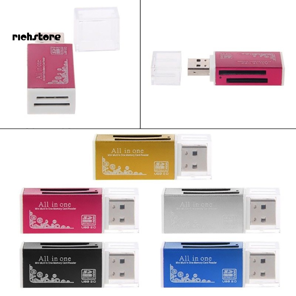 Đầu Đọc Thẻ Nhớ USB 2.0 Cho SD / SDHC MMC TF MS M2 | BigBuy360 - bigbuy360.vn