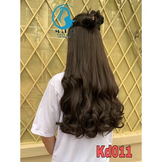 TÓC KẸP DẢI NỬA ĐẦU XOĂN ĐUÔI - TÓC GIẢ NỮ SỢI TƠ CAO CẤP