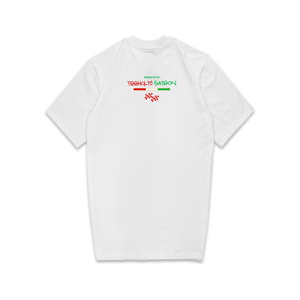 Áo Thun Unisex TeeHolic Racing Màu Đen Trắng