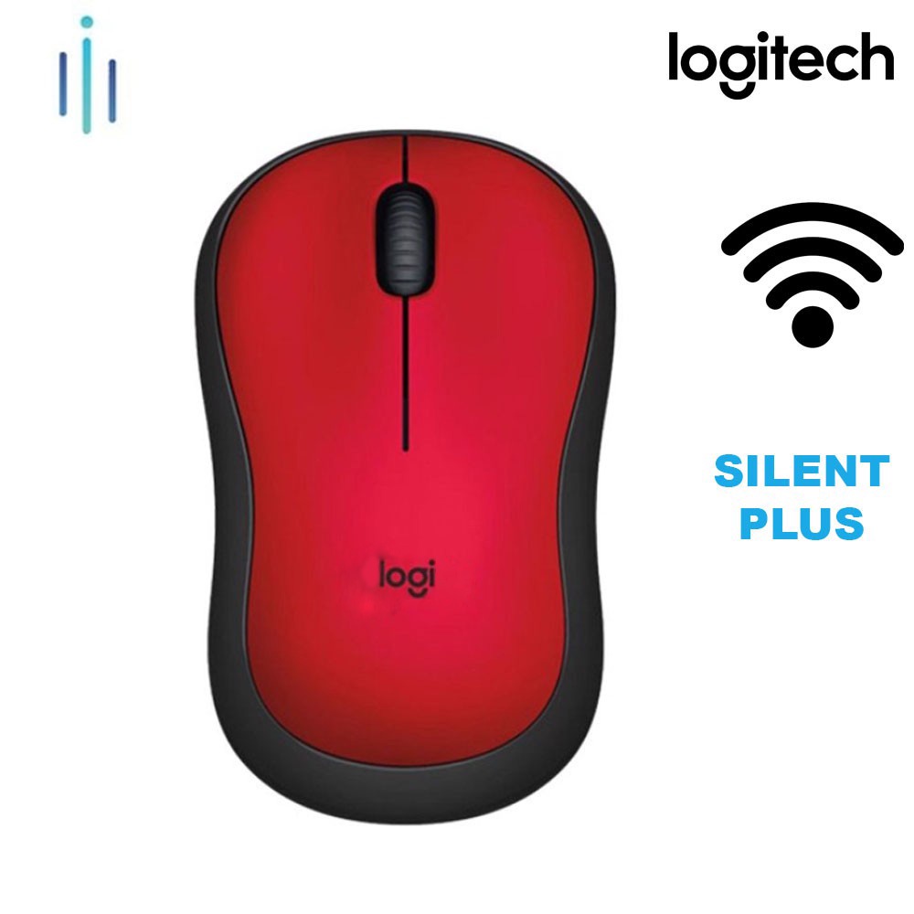 Chuột Wireless Logitech M221 Silent Plus - Đỏ