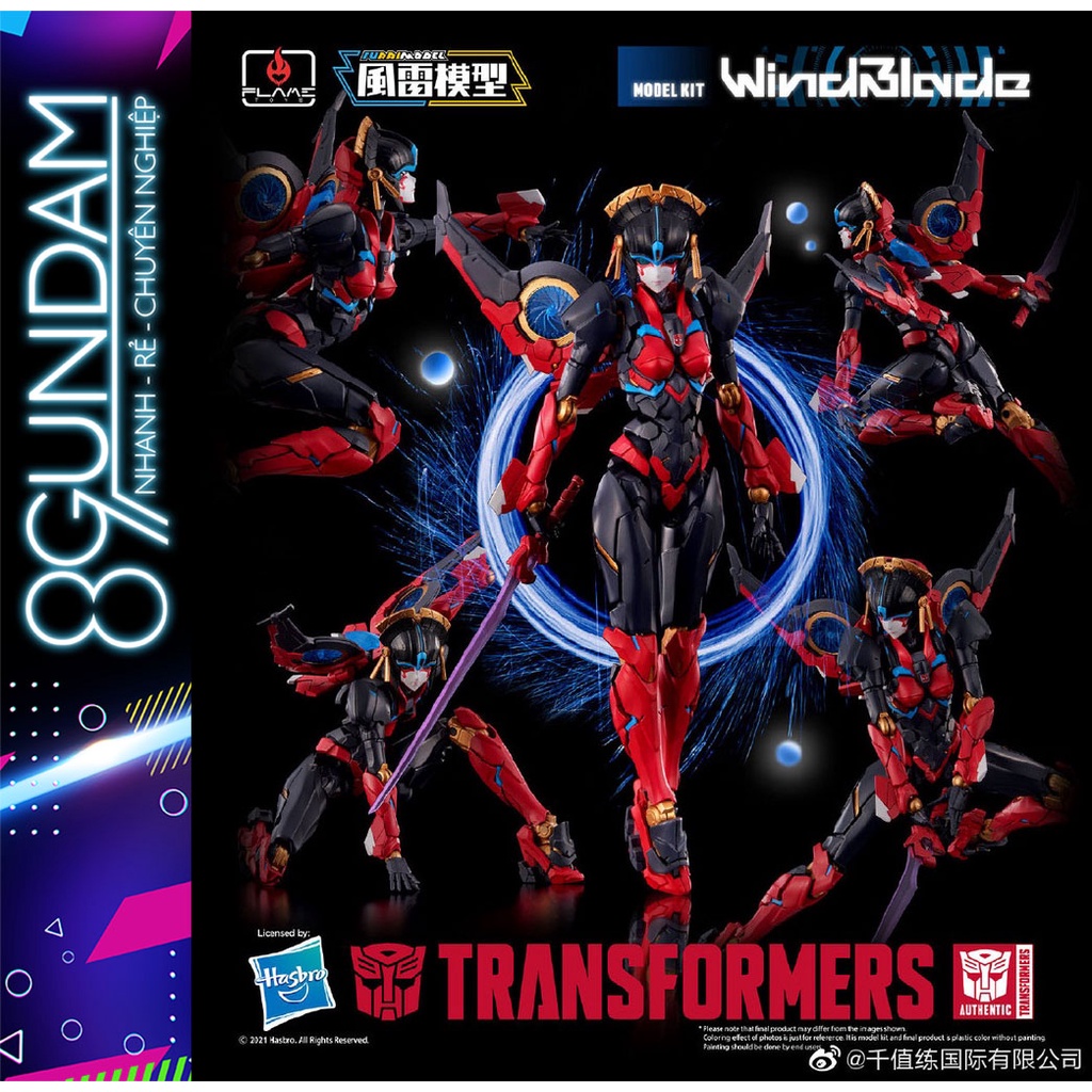 Mô Hình Lắp Ráp Transformers Flame Toys Windblade