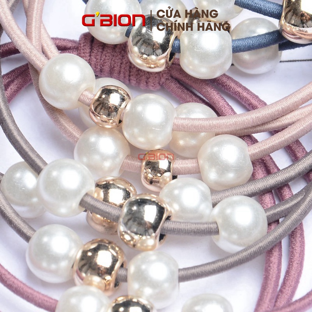 Buộc tóc đính đá nhân tạo 3 dây, NPP GBION