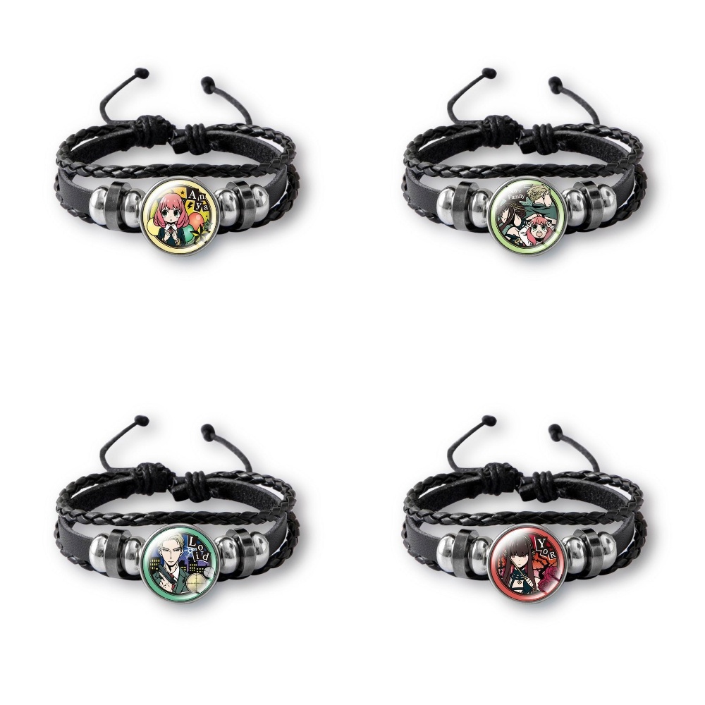 Vòng tay da lộn in hình SPY X FAMILY GIA ĐÌNH ĐIỆP VIÊN tiện lợi anime chibi xinh xắn thời trang