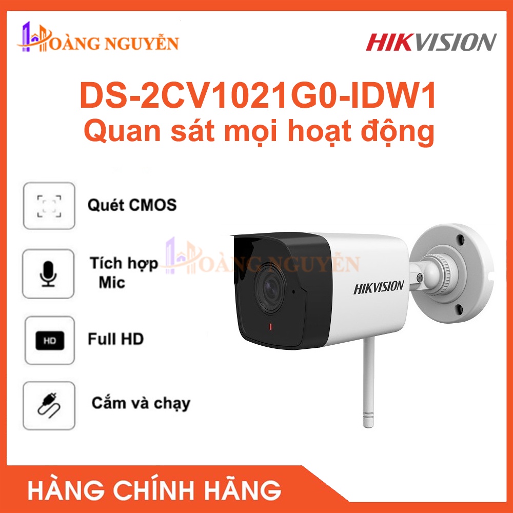 [NHÀ PHÂN PHỐI] Camera IP HIKVISION DS-2CV1021G0-IDW1 Hồng Ngoại Không Dây 2.0 Megapixel - Chuẩn Nén H.265+