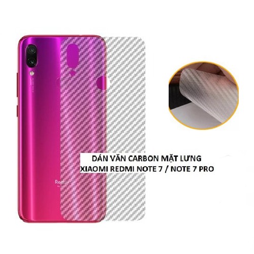 Dán Cacbon Xiaomi Redmi Note 7/Note 7 Pro/redmi7