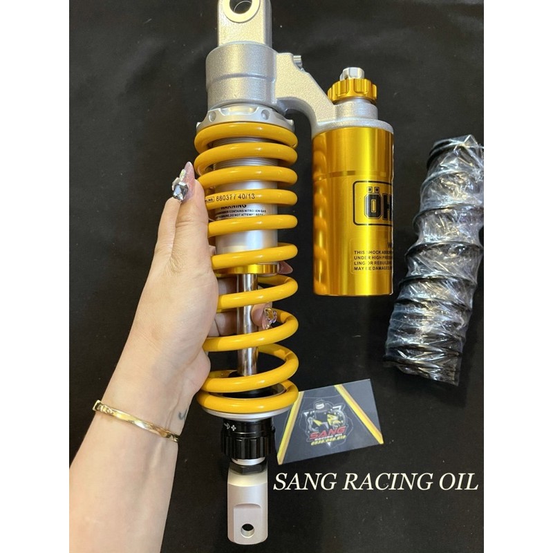 Phuộc Ohlins 1:1 Bình dầu trên Tặng kèm lò xo đen hàng loại đẹp cho Vario/Click/Vision/SH mode...