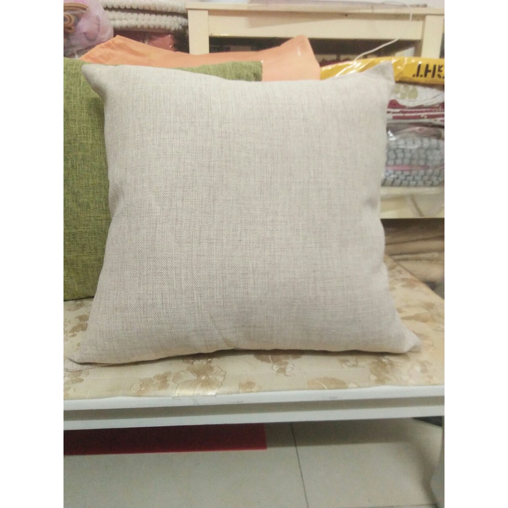 Vỏ gối sofa loại dầy màu trơn 45.45cm