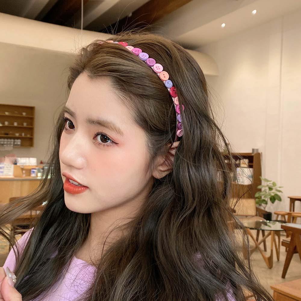 Băng Đô Cài Tóc Bằng Nhựa Màu Sắc Ngọt Ngào WMES15H Thời Trang Cho Nữ
