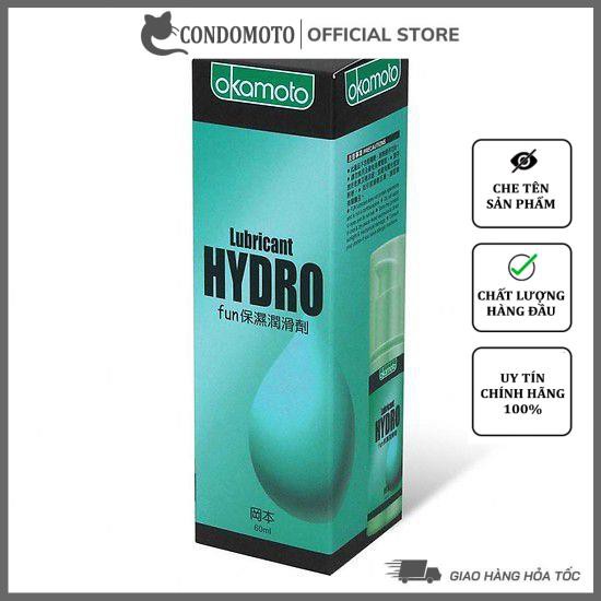 Gel bôi trơn GỐC NƯỚC Okamoto Hydro 60ml rửa sạch dễ dàng
