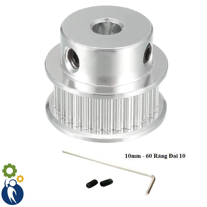 Pulley Trục 10mm - 60 Răng Đai 10