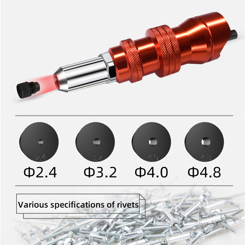 Bộ Dụng Cụ Đinh Tán Chất Lượng Cao 2.4-4.8Mm