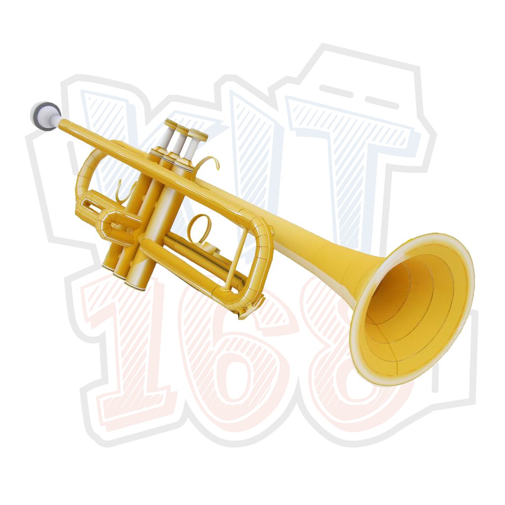 Mô hình giấy nhạc cụ Trumpet