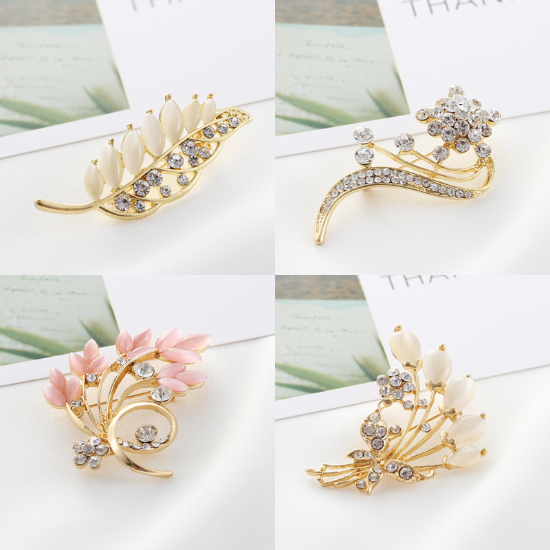 Ghim cài áo đính đá sang trọng thời trang Hàn Quốc cho nữ