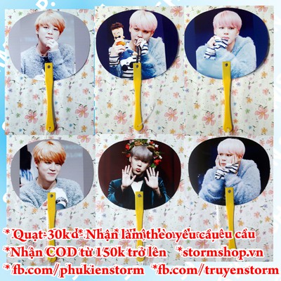 Quạt Thành viên BTS -combo 2 cây -60k