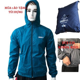 [Freeship - Ảnh + Video thật] áo gió 2 lớp mặc 2 mặt chống nước