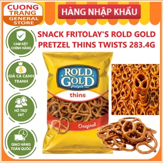 Snack bánh vòng fritolay's rold gold thins pretzels 283.4g