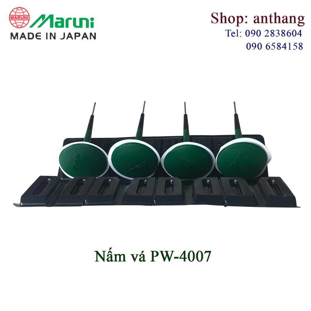 Bộ 4 cái nấm vá cao cấp PW-4007 Maruni - Nhật bản (kích cỡ 7x40mm)