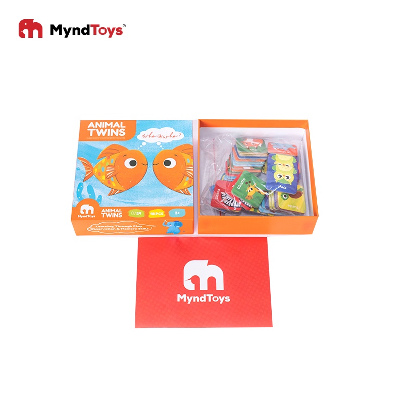 Đồ chơi ghép hình thông minh MyndToys cho bé từ 3 tuổi chủ đề động vật Animal Twins – Memory Matching Game