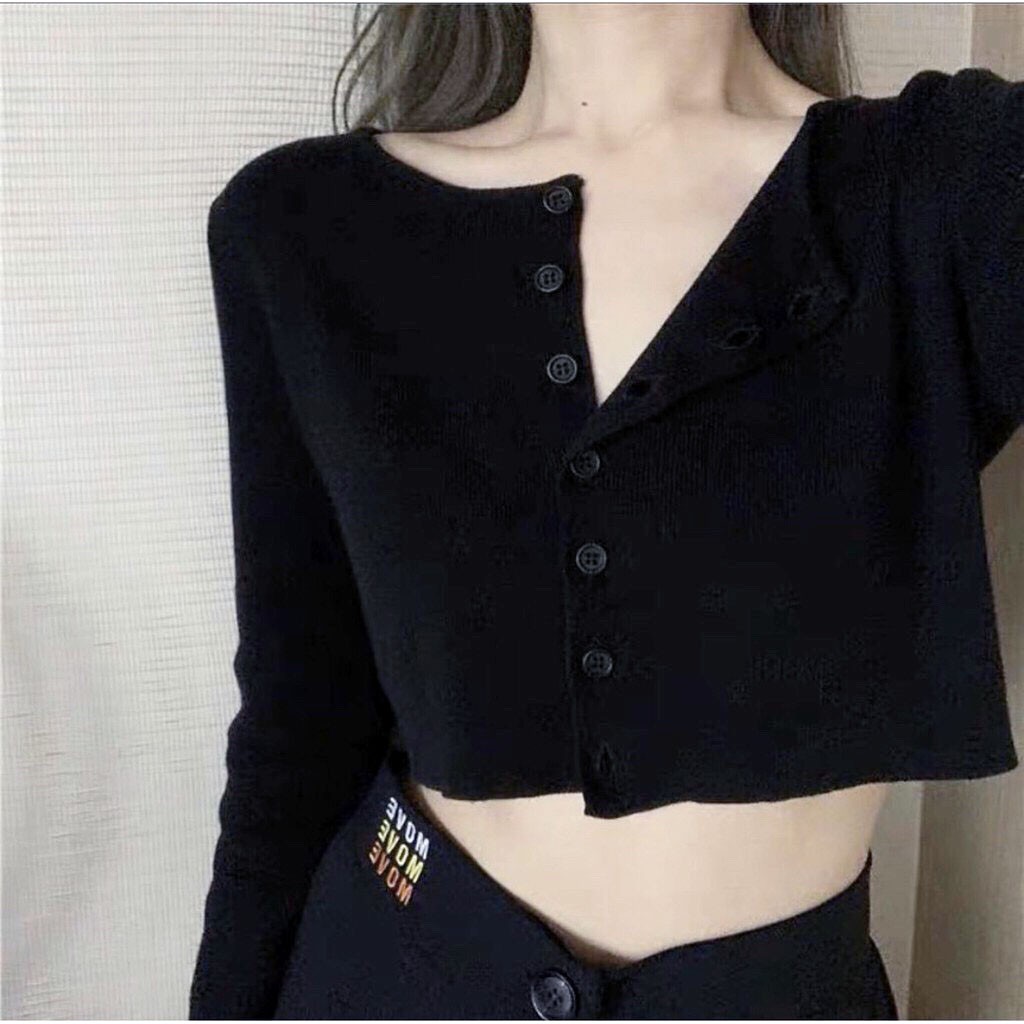 Áo croptop tay dài nữ, áo croptop YAN Ulzzang dài tay thun lạnh tăm hot trend mới nhất - GENX09