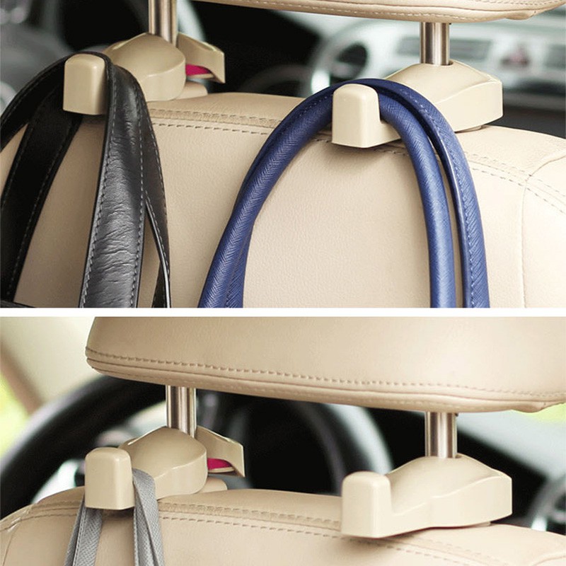 Bộ 2 Móc Treo Đồ Gắn Lưng Ghế Xe Hơi Tiện Dụng