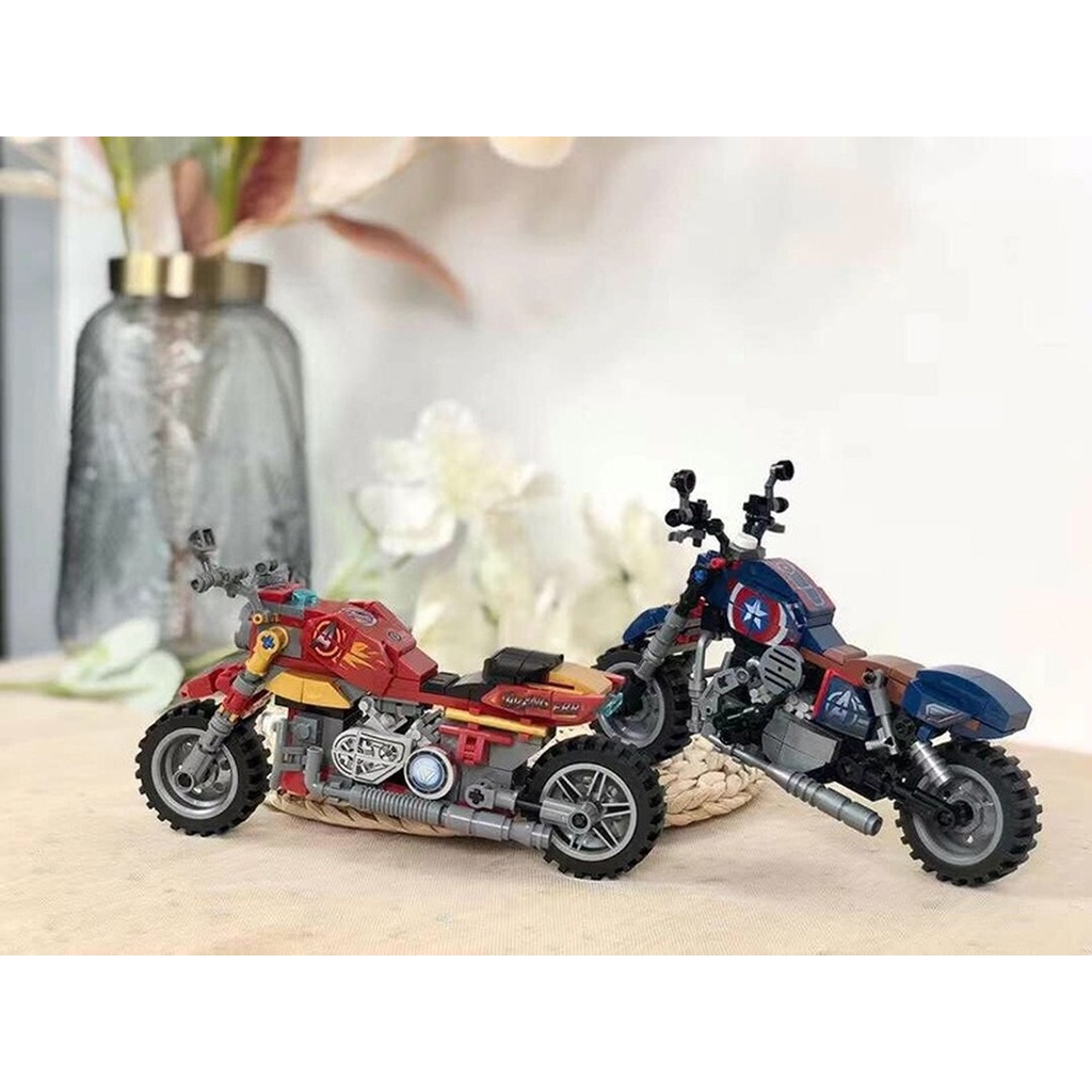 Mô hình đồ chơi lắp ráp nhân vật siêu anh hùng Marvel vui nhộn