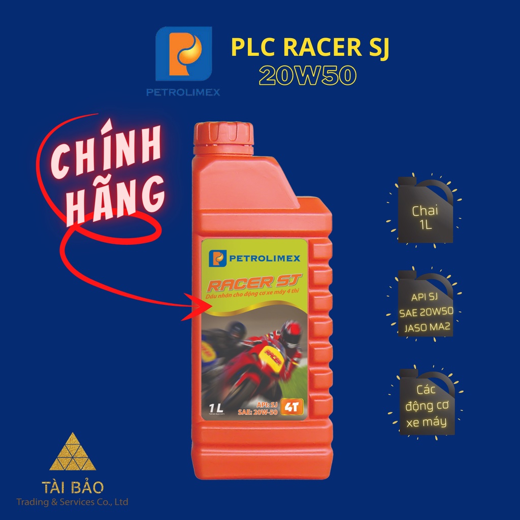 Dầu nhớt xe số Petrolimex PLC RACER SJ 20W50 Chính Hãng