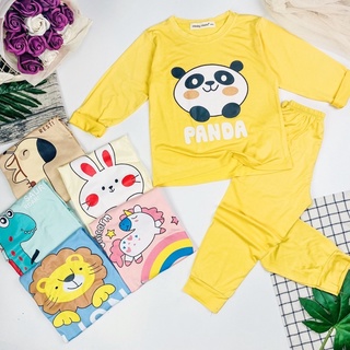 Bộ dài tay Minkymom size đại in mặt thú