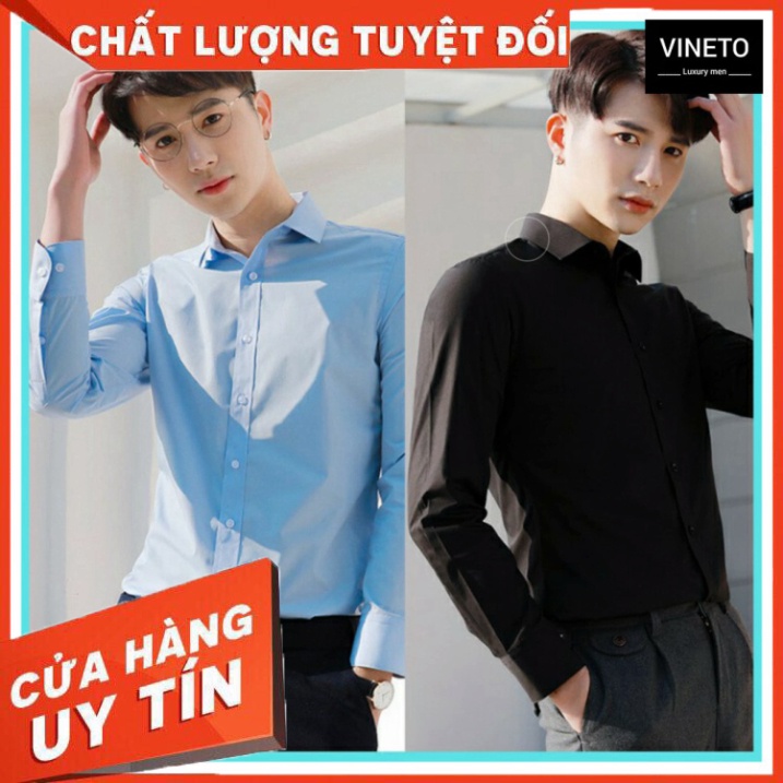áo sơ mi nam Trắng không nhăn SMT002- Sơ mi nam màu Trắng dáng ôm Body hàn quốc Cao Cấp - Hàng nhập khẩu