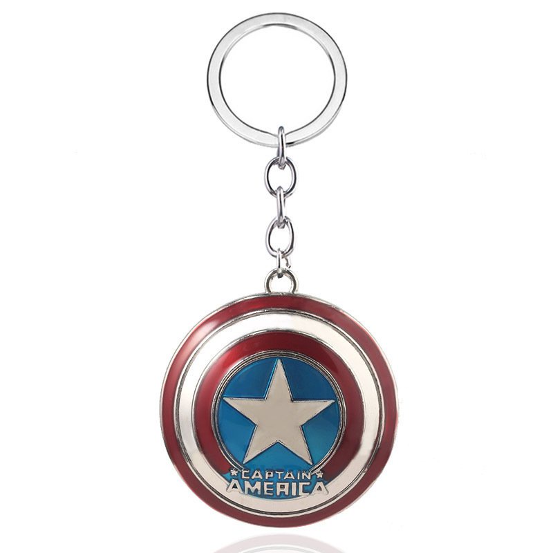 Móc khóa kim loại hình siêu anh hùng Avengers Captain America3Hydra Shield hoạt hình dành cho nam