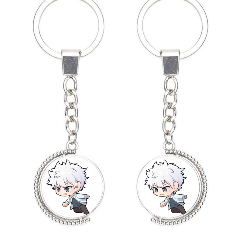 (Viền tròn) Móc khóa nhân vật Người đại diện thời gian anime chibi xinh xắn tiện lợi