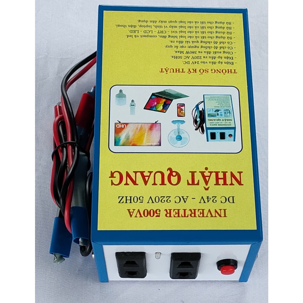 BỘ ĐẢo ĐIỆN 24V RA 220V AC 500VA