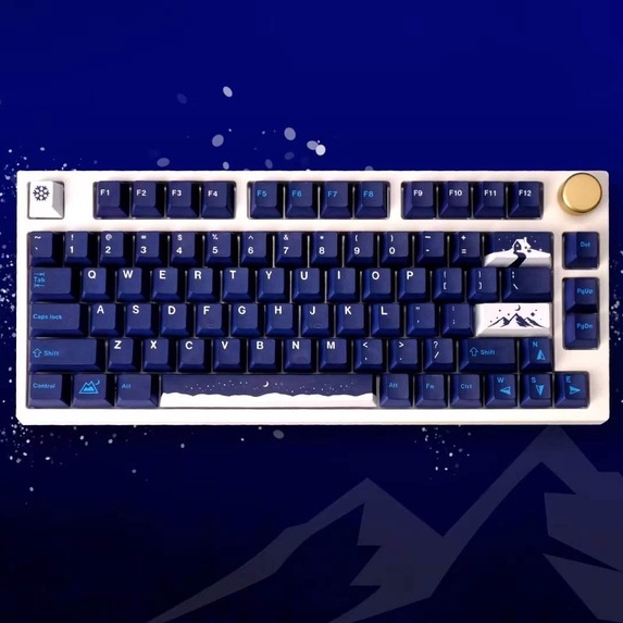 Bộ Keycap Snowy Night / 129 phím / Nút bàn phím cơ - Kicap