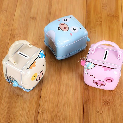 ỐNG HEO TIẾT KIỆM TIỀN CÓ Ổ KHÓA (3 MÀU) | BigBuy360 - bigbuy360.vn