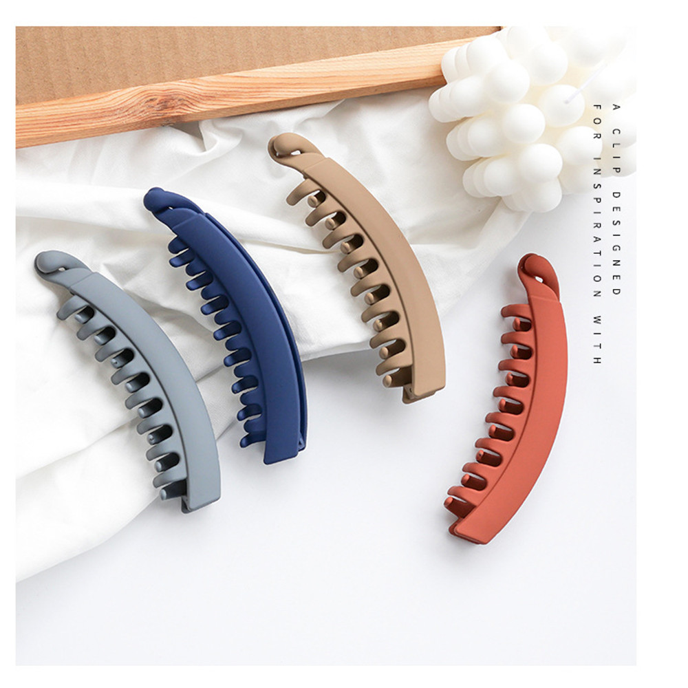 Kẹp tóc càng cua màu trơn thời trang cho nữ