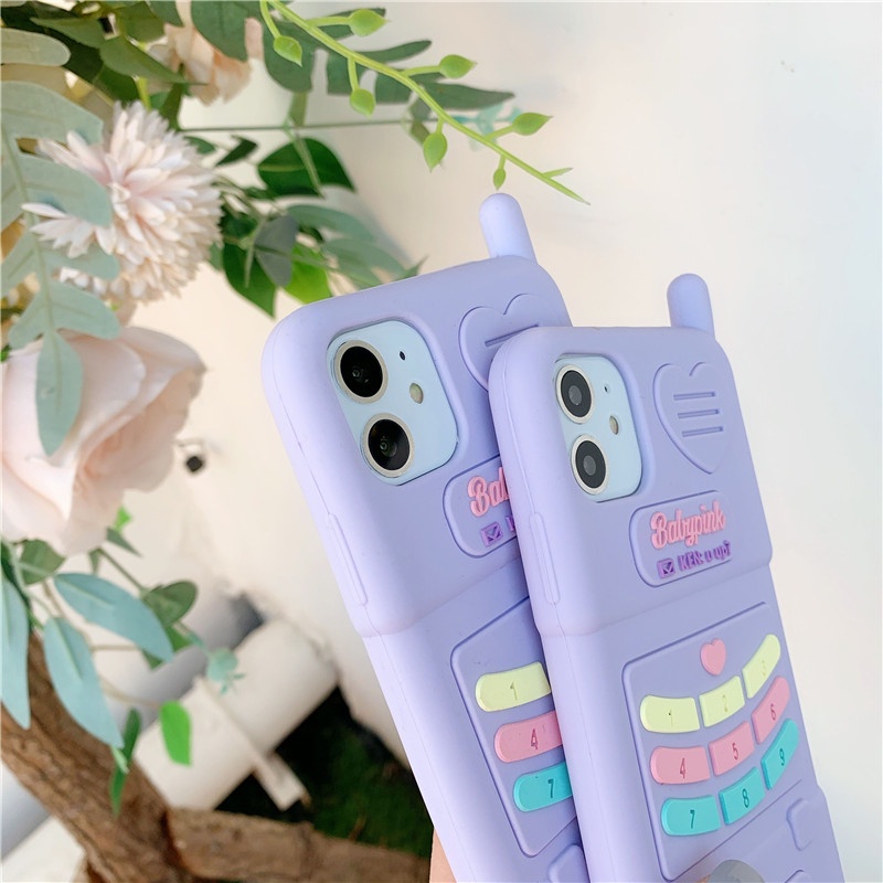 Ốp lưng iPhone 12 Pro Max iPhone11 Soft Silicone 3D Phone model Cover Apple iPhone X XR XS Max 6/7/8 Plus Silicone Case