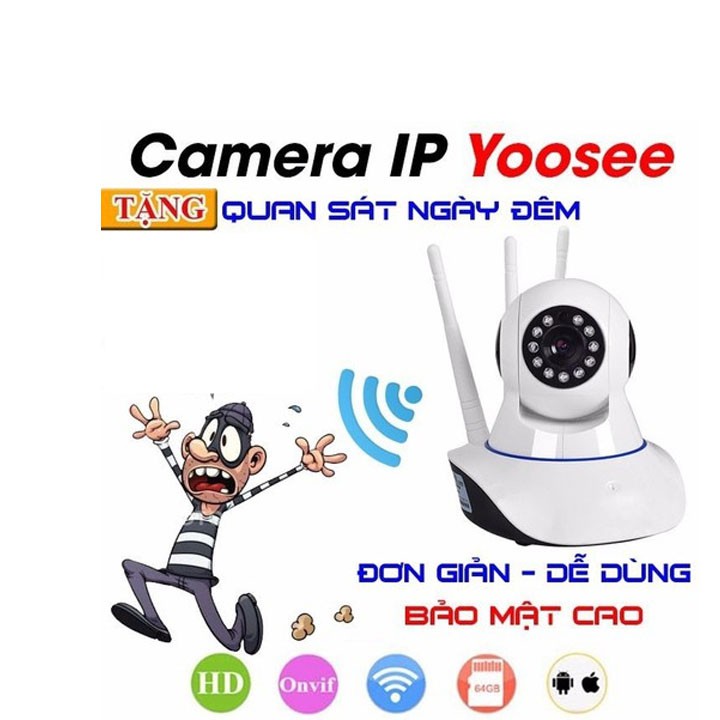 [ Freeship 99k ] Camera Yoosee 3 Anten 2.0M - 1080P - Hình ảnh cực nét