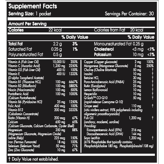 Vitamin Khoáng Chất + Viên dầu cá | Scitec Nutrition Multi Pro Plus, 30 Servings.