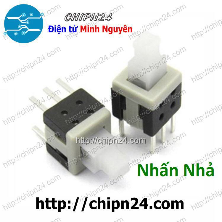 [5 CÁI] Nút nhấn 6 chân 5.8x5.8mm Nhấn Nhả