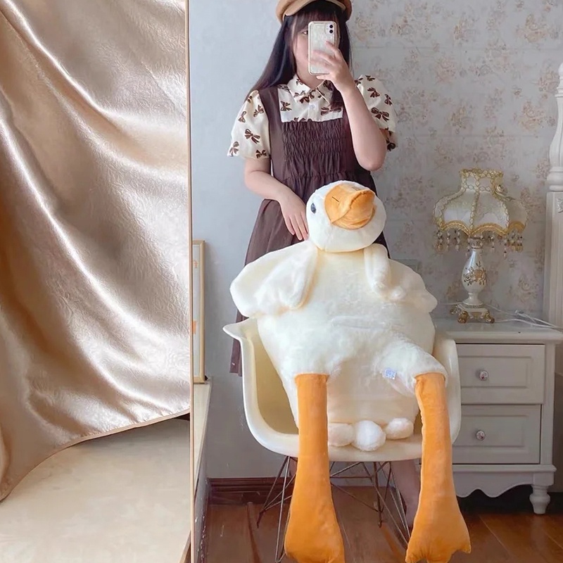 Gối Ôm Nhồi Bông Hình Ngỗng Dễ Thương Cho Bé