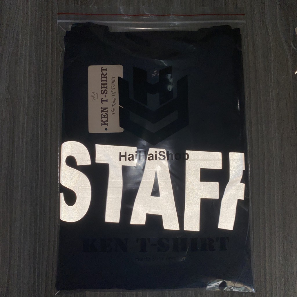 Áo Thun Phản Quang STAFF Cotton 75% Unisex nam nữ Đẹp Ken T-Shirt.